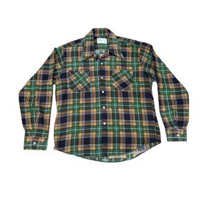Men’s Vintage 70’s Plaid Flannel Shirt
